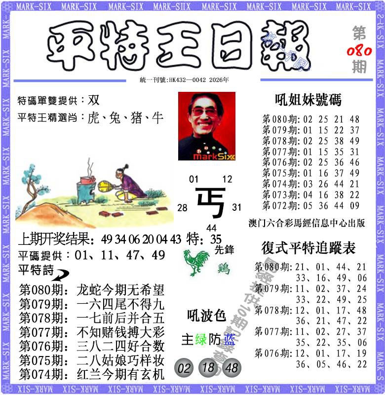 080期平特王日报[图]
